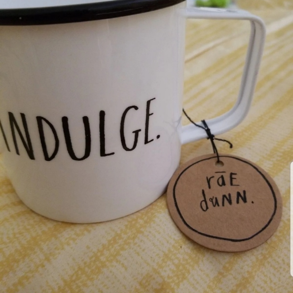 Rea Dunn tin coffee mug